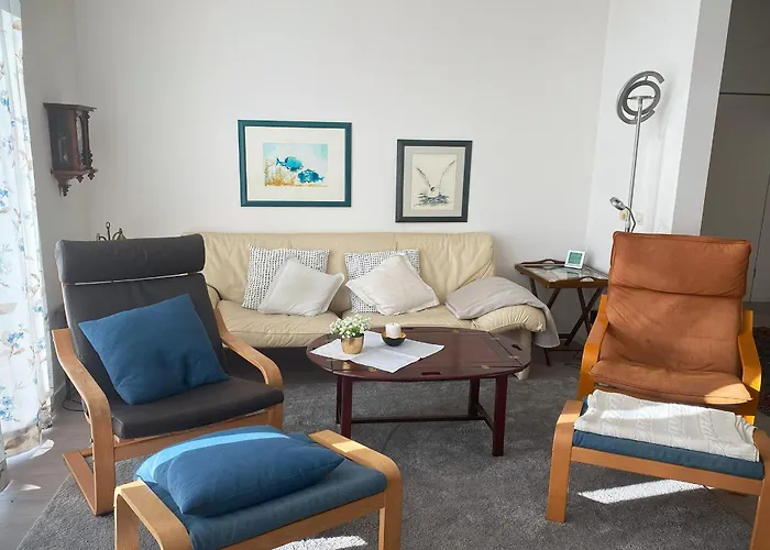 公寓 Marina Cux - Traumhafte Mit Hafenblick 库克斯港